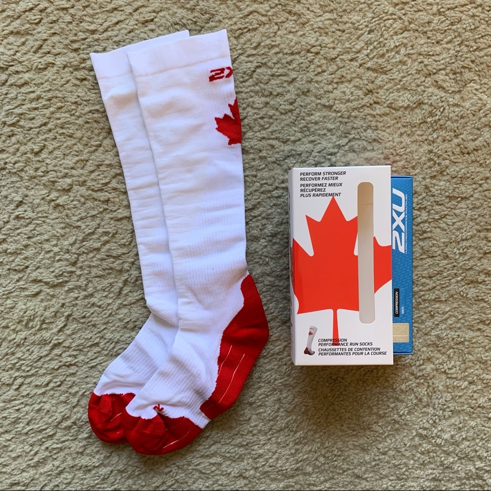 NWT Men's 2xu Compression Performance Run Socks - Compression Socks - Picture 2 of 6